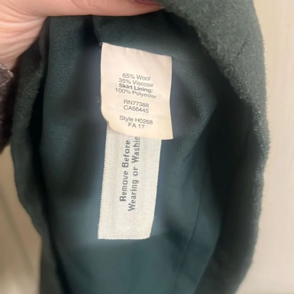 ✨Madewell Uptown Zip Mini Green Sz 14 Skirt✨ - Picture 11 of 11